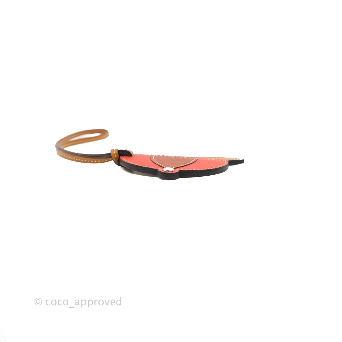 Hermès Paddock Bombe Charm Naturel/ Sable/Capucine/Cuivre