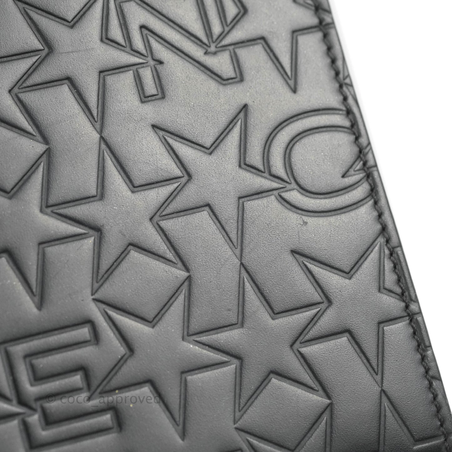 Givenchy Calfskin Star Embossed Medium Pandora Box Crossbody Bag Black