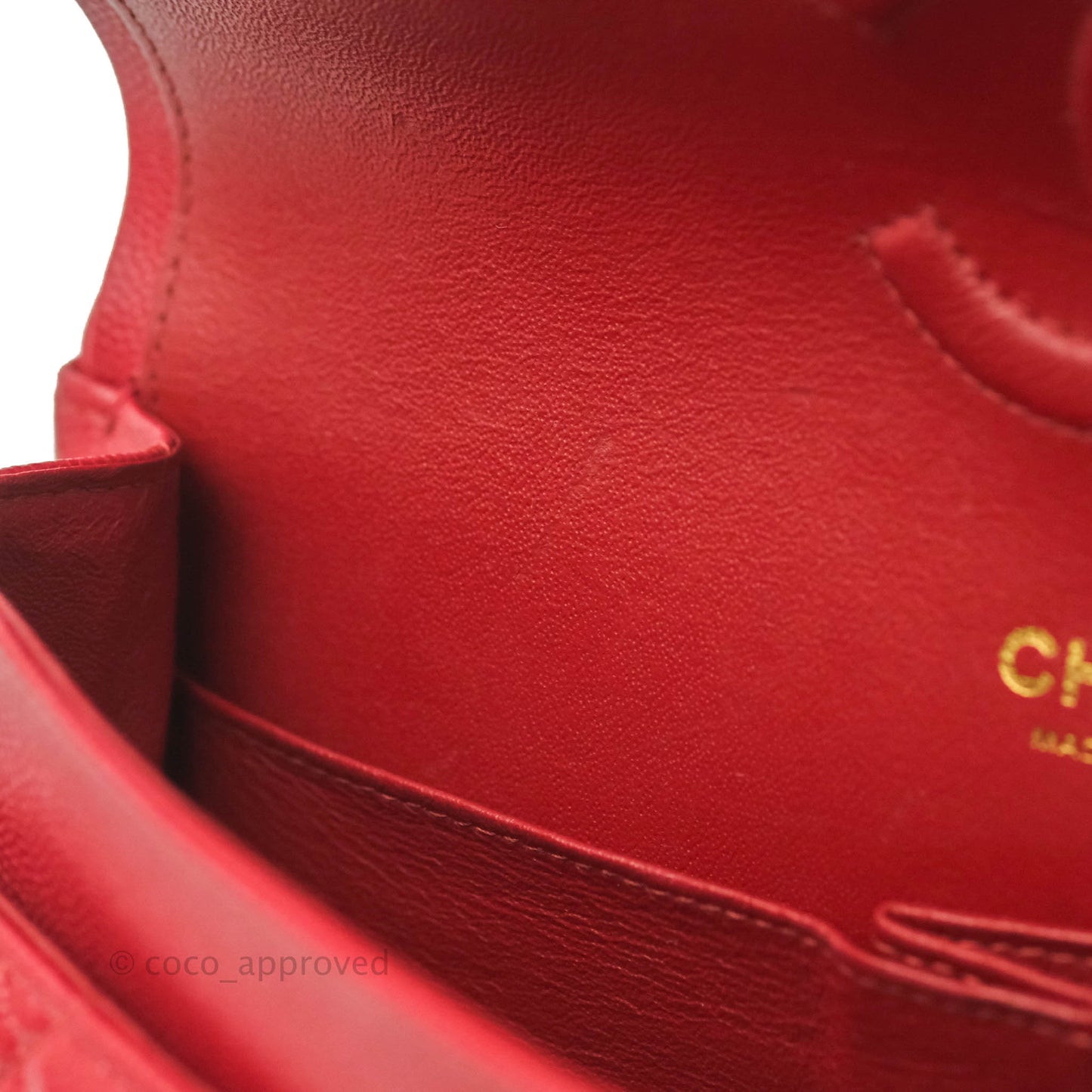 Chanel Classic M/L Medium Double Flap Red Caviar Gold Hardware