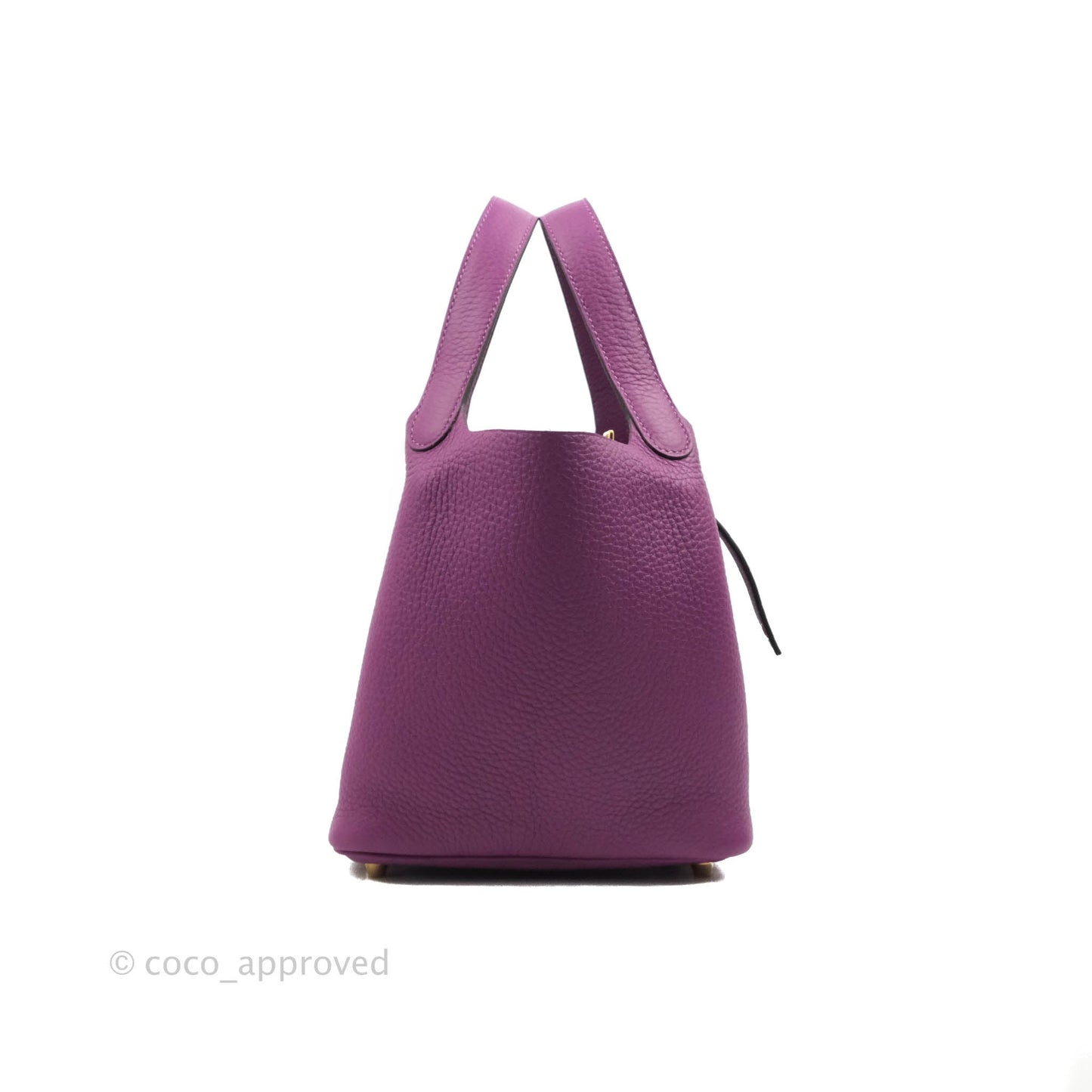 Hermès Picotin Lock 18 P9 Anemone Clemence Gold Hardware