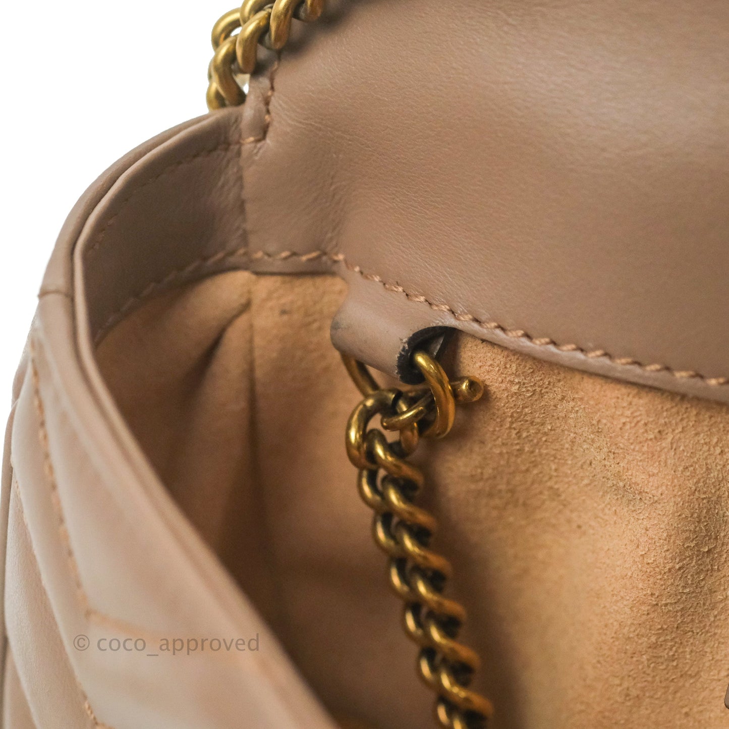 Gucci GG Marmont Matelassé Leather Super Mini Bag Dusty Pink