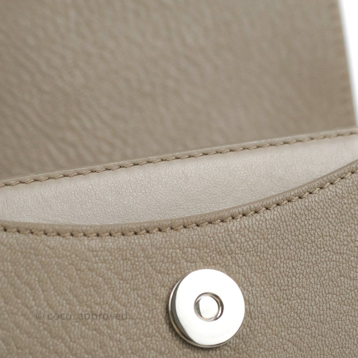 Chloé Small Tess Bag Motty Grey Grained Calfskin