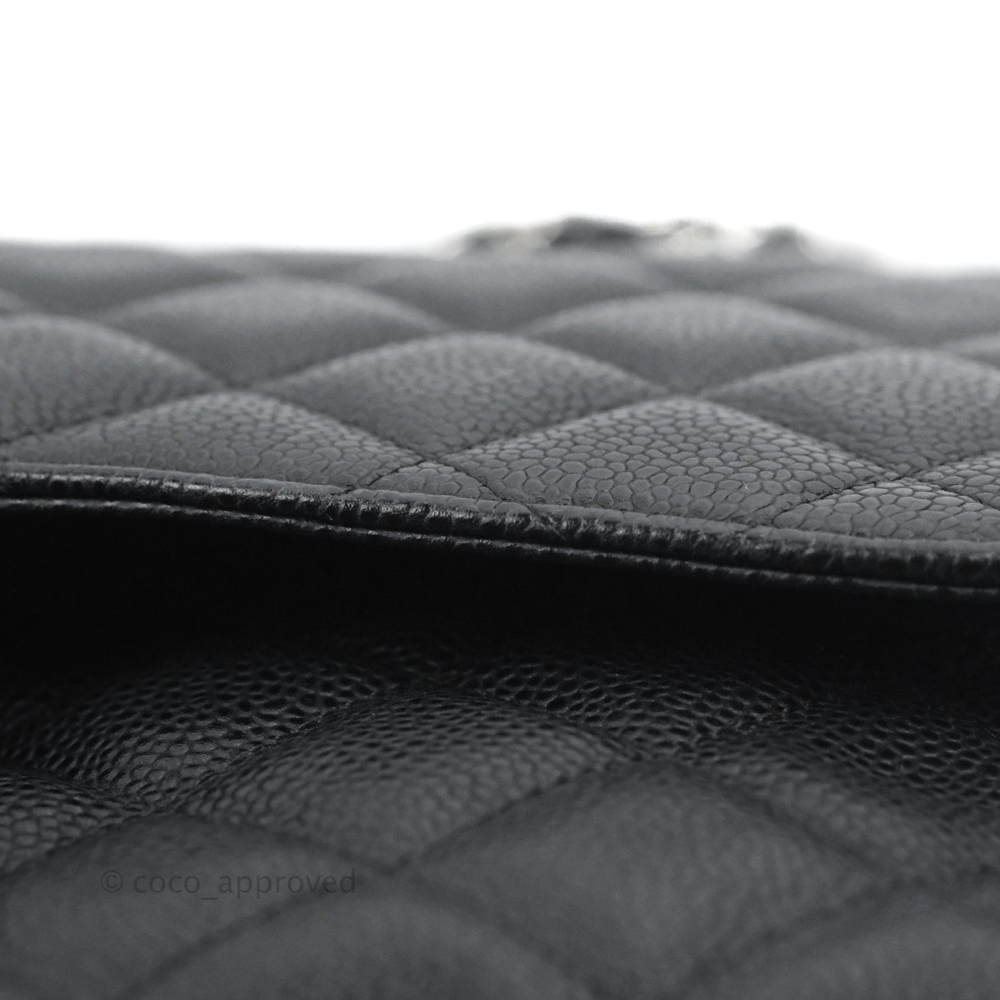 Chanel Jumbo Double Flap Black Caviar Silver Hardware⁣⁣