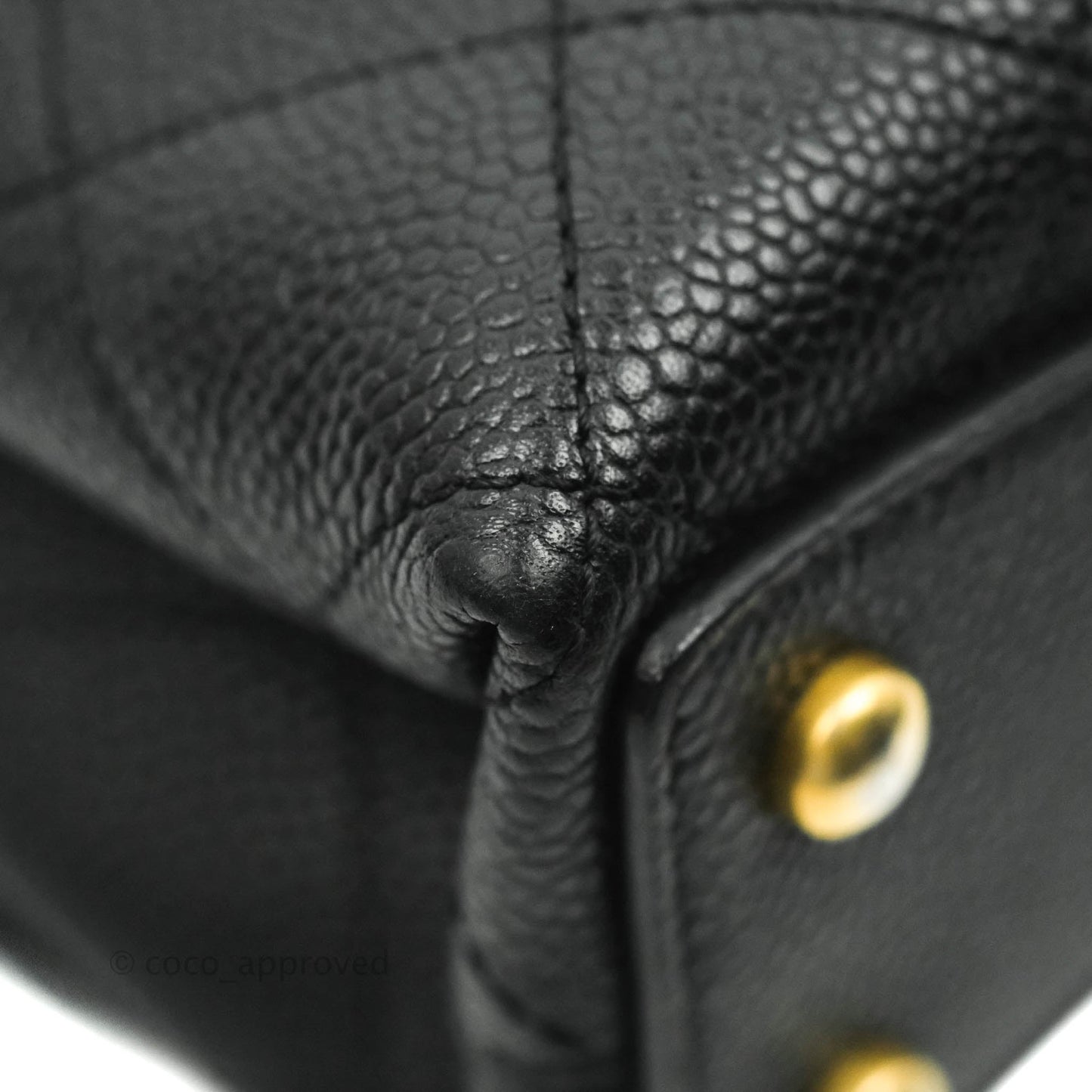 Chanel Chic Affinity Small Grained Calfskin Black Aged Gold Hardware