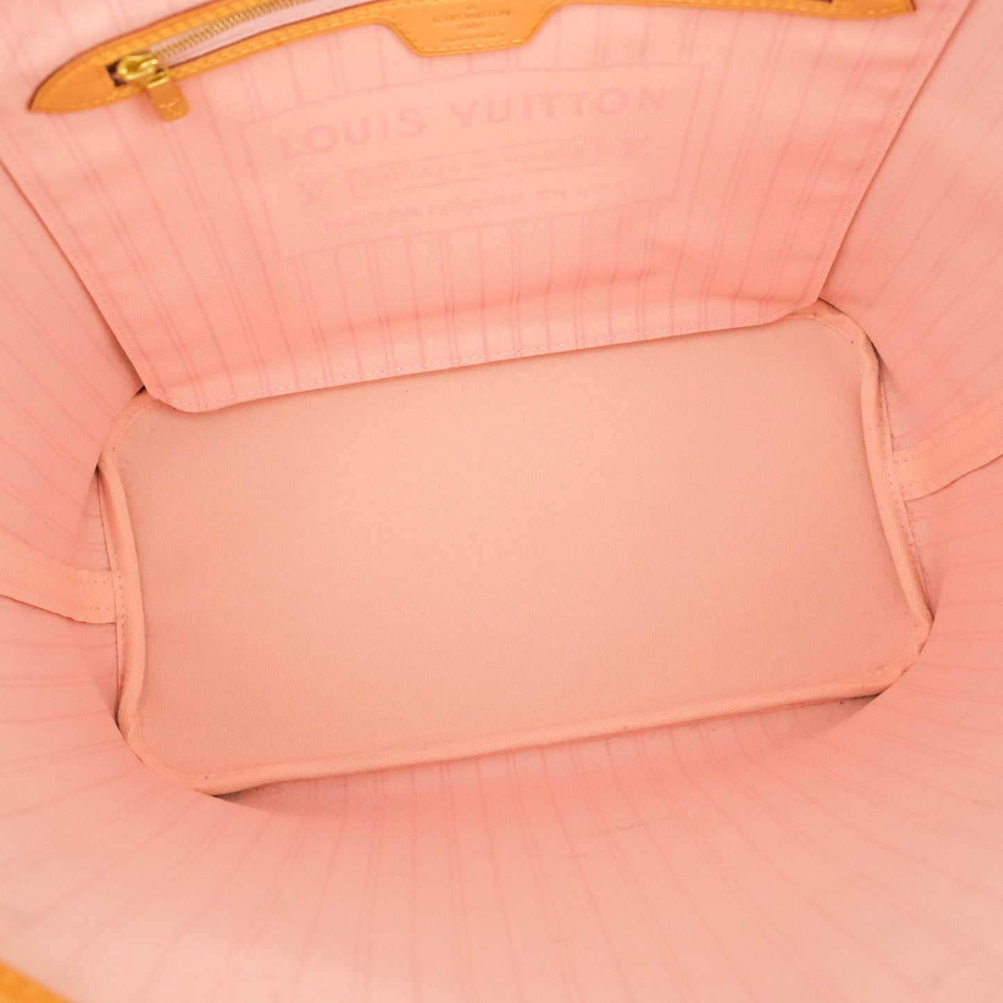 LV Neverfull MM Damier Azur Canvas Tote Bag