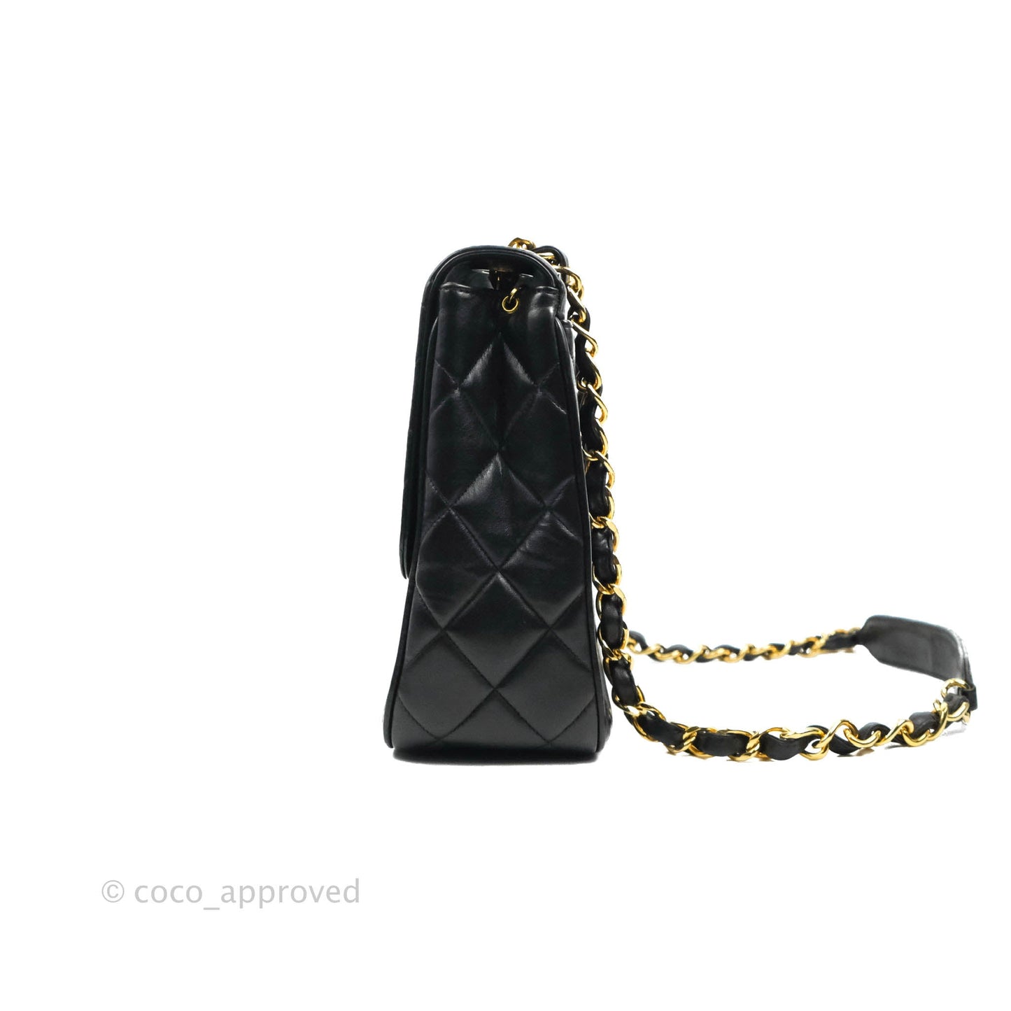 Chanel Quilted XL Vintage Black Lambskin Large 24K CC Bag