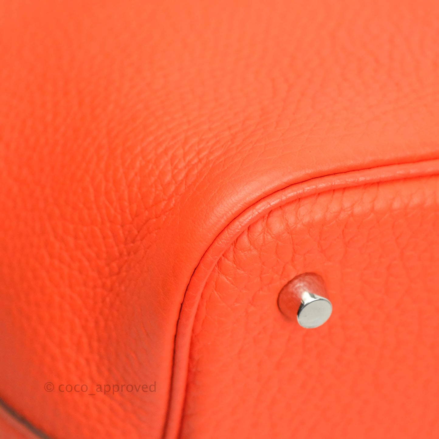 Hermès Picotin 22 Orange Clemence Palladium Hardware
