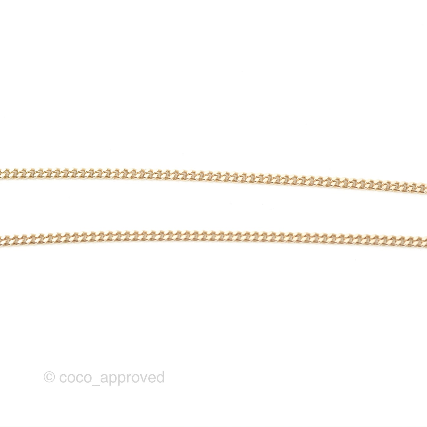 Chanel Heart CC Crystal Necklace Gold Tone 23C