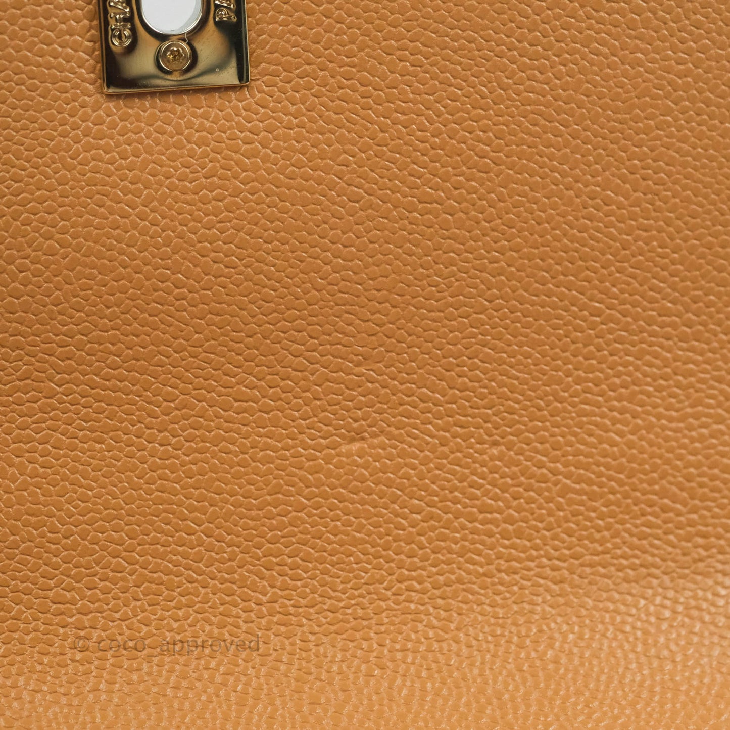 Chanel Quilted Medium Business Affinity Flap Caramel Caviar Gold Hardware 21P