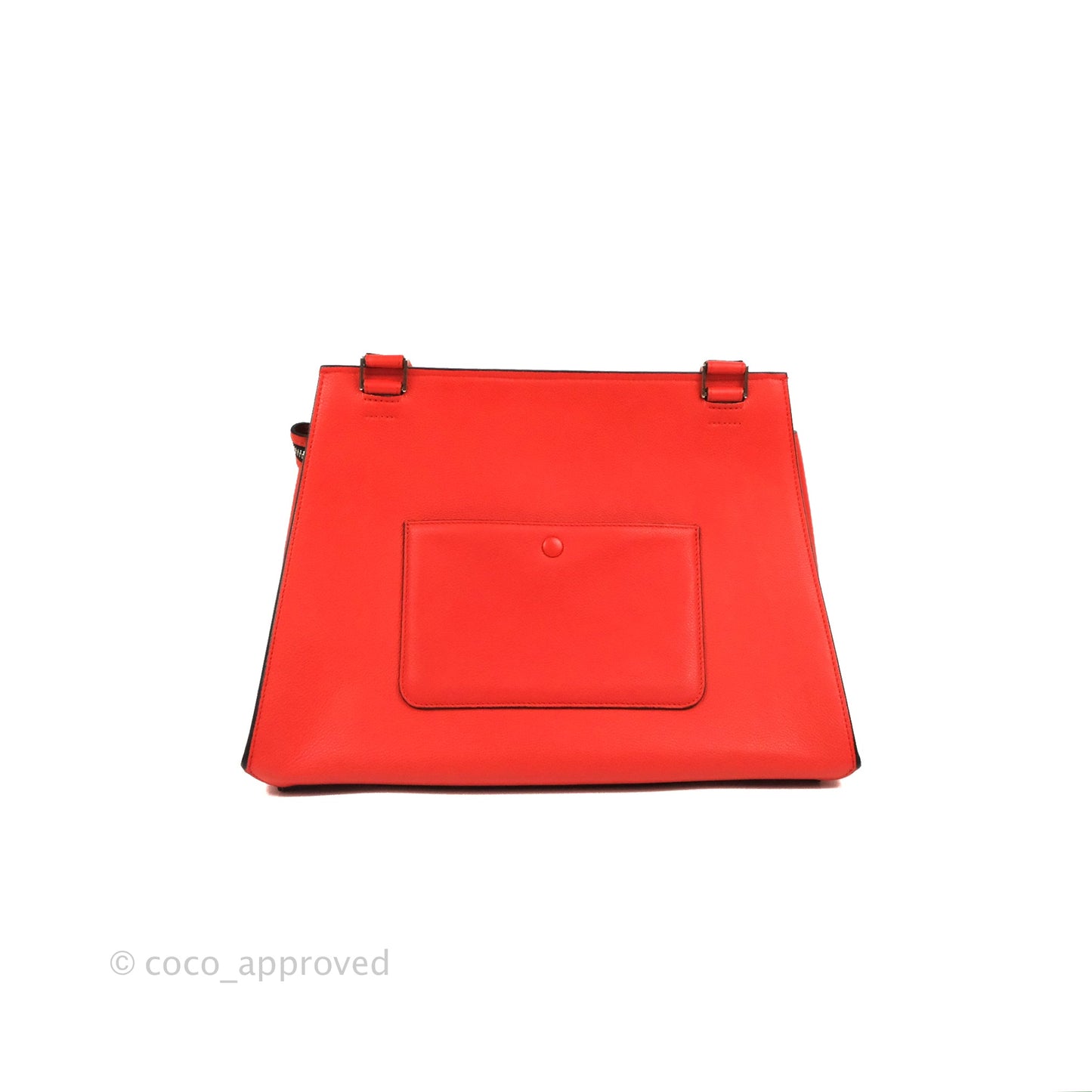 Celine Edge Bag Tomato Red Grained Calfskin