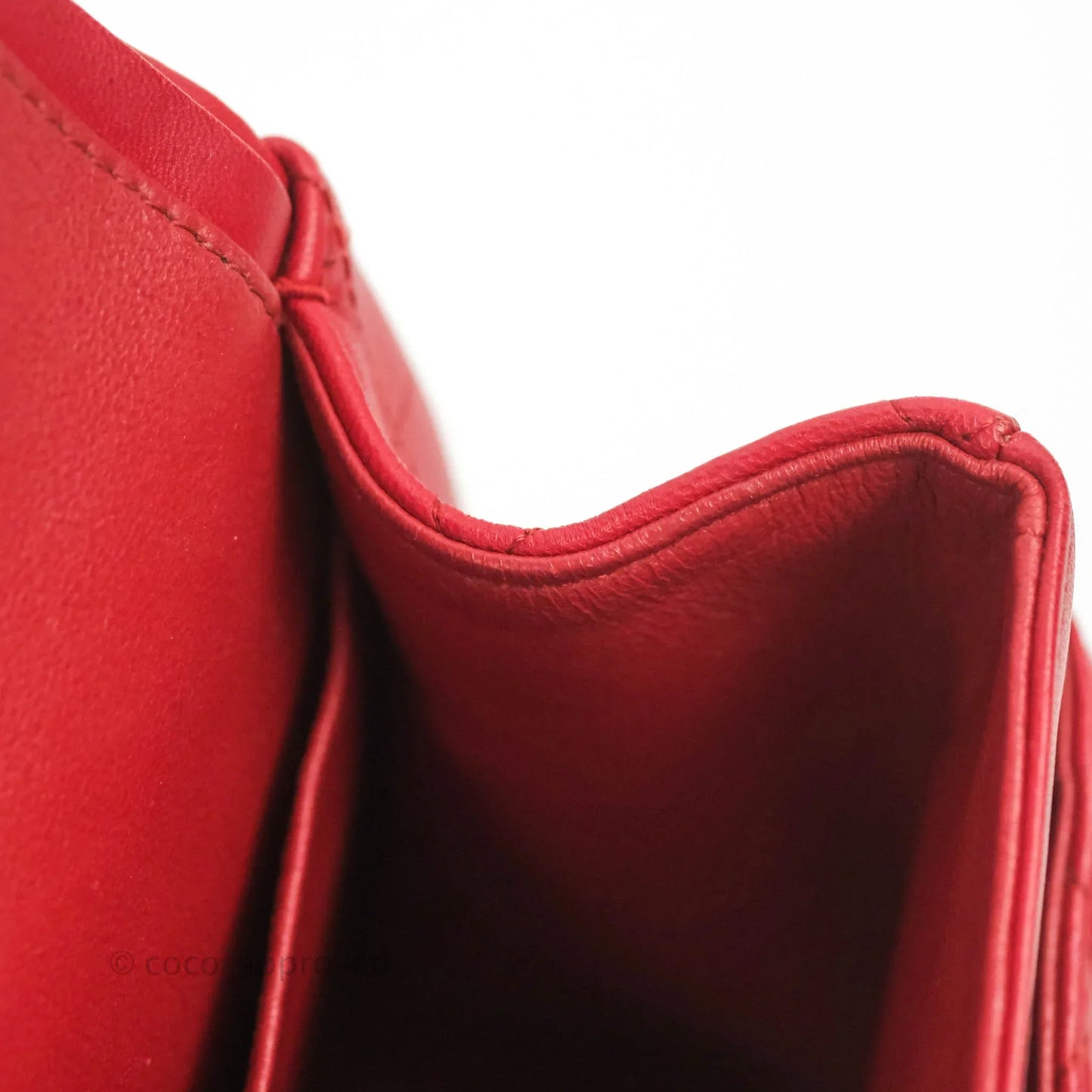 Chanel Jumbo Double Flap Red Lambskin Silver Hardware⁣⁣