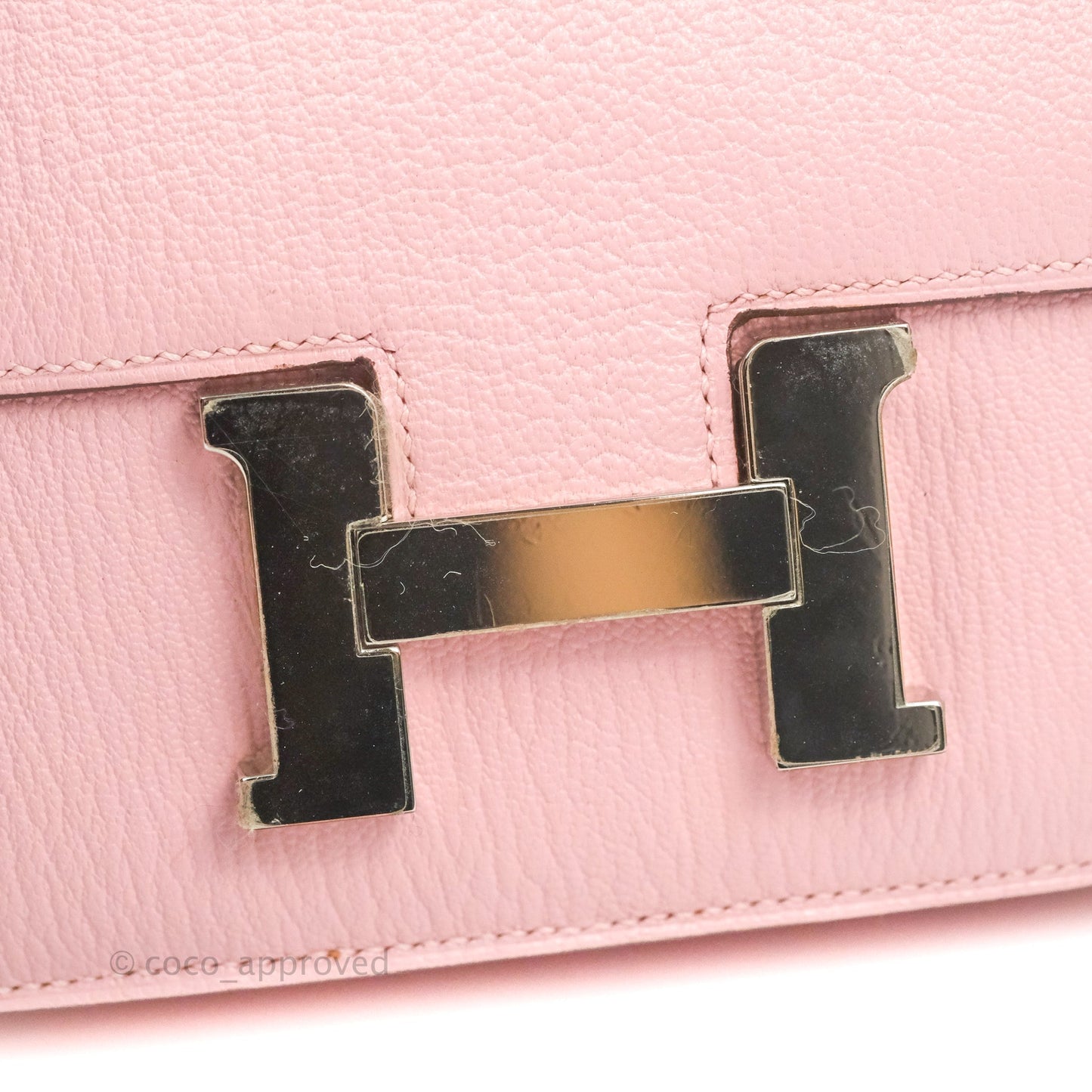 Hermès Constance III Mini 18cm Sakura Chevre Mysore Palladium Hardware