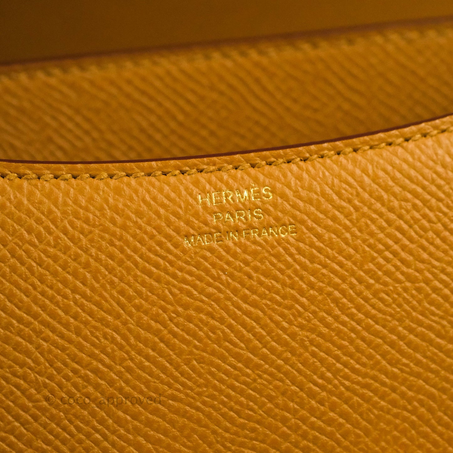 Hermès Constance Mini 18cm Sesame Epsom Gold Hardware