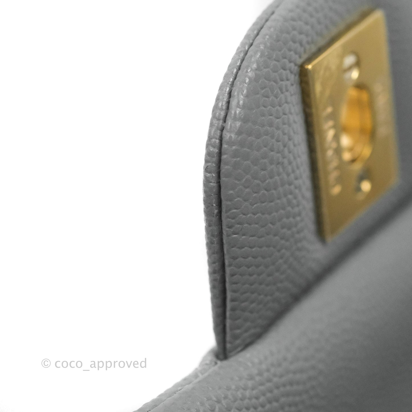 Chanel Classic Medium M/L Flap Dark Grey Caviar Gold Hardware 20C