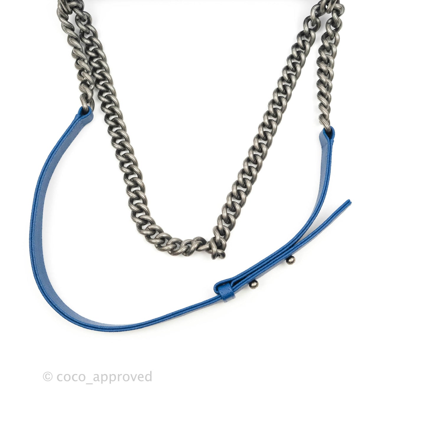 Chanel Quilted Medium Boy Blue Caviar Ruthenium Hardware