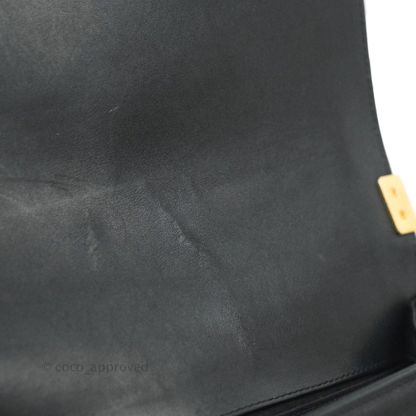 Chanel Quilted Medium Boy Black Lambskin Gold Hardware