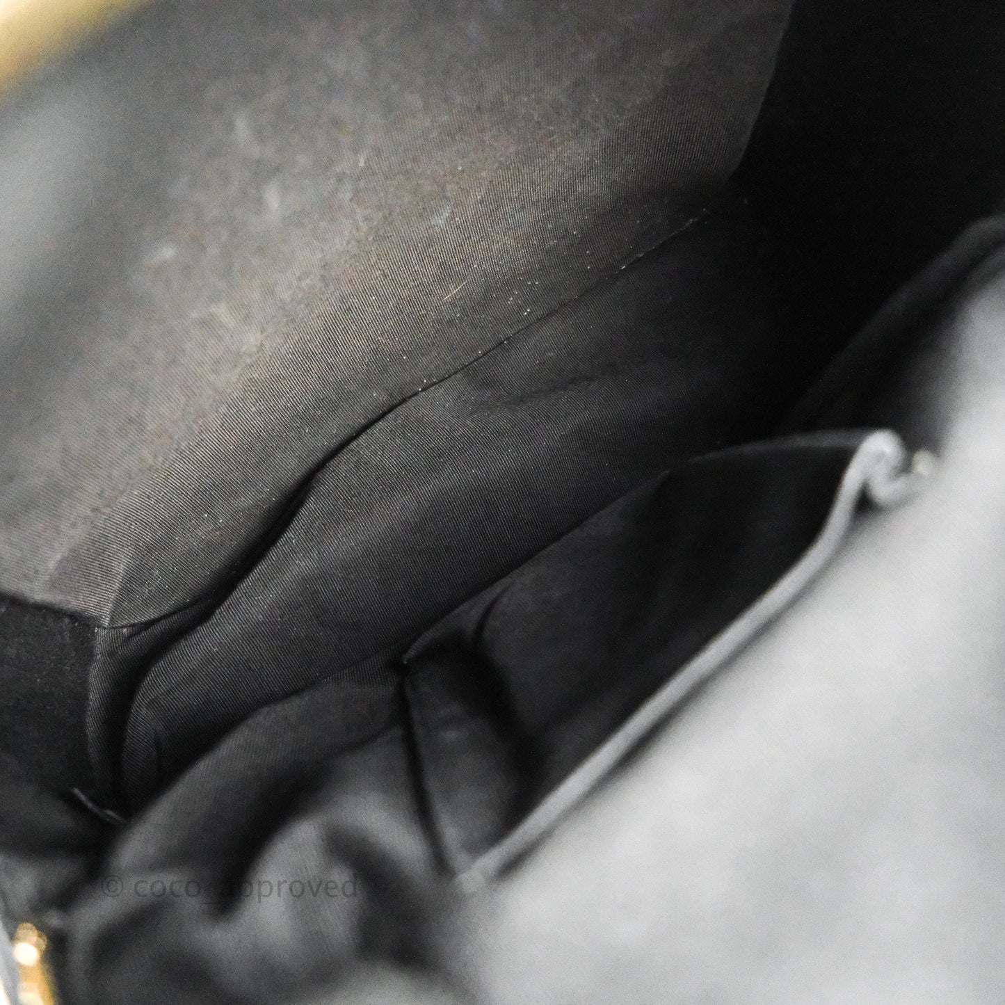 Chanel Quilted Large CC Day Backpack Black Caviar Gold Hardware