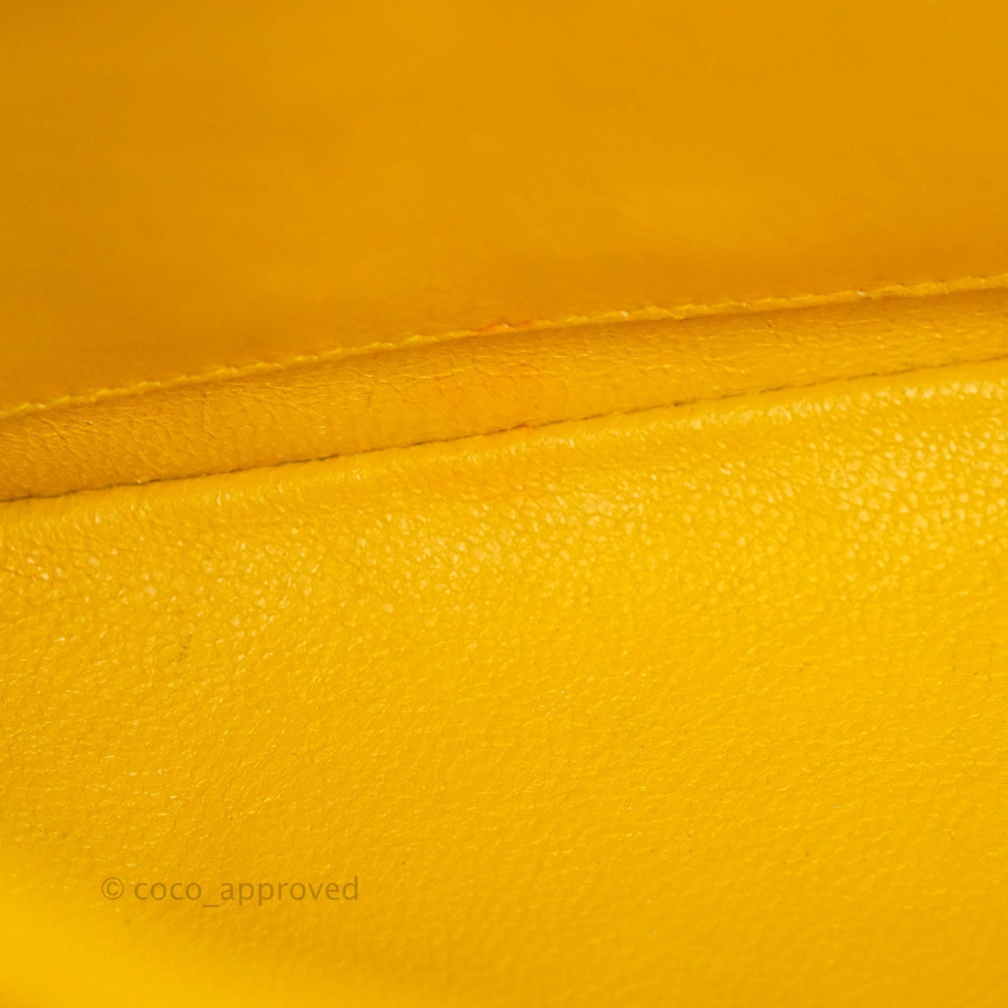 Chanel Vintage Small Classic Diana Flap Bag Yellow Linen Fabric 24K Gold Hardware