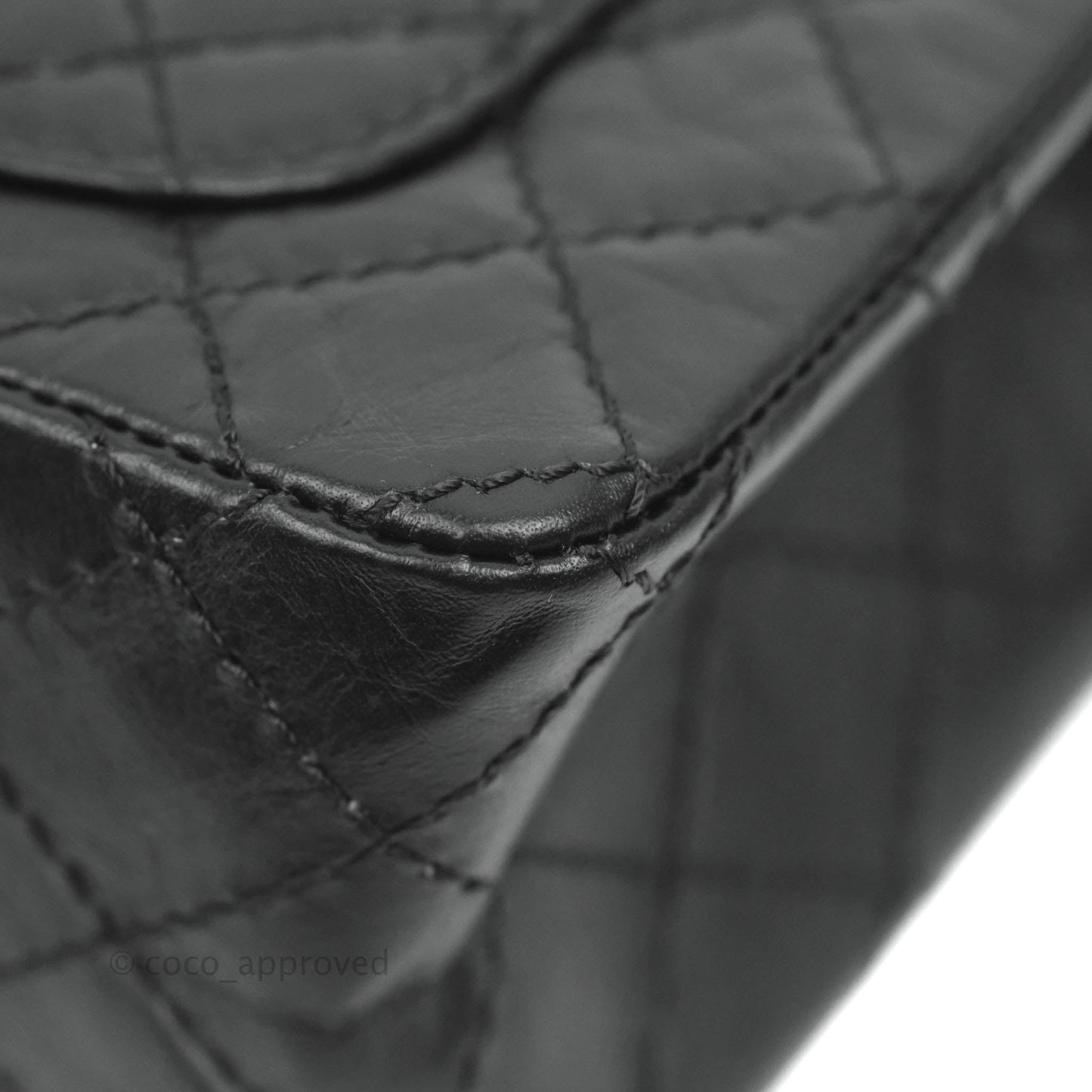Chanel Mini Reissue 224 So Black Quilted Aged Calfskin Black Hardware