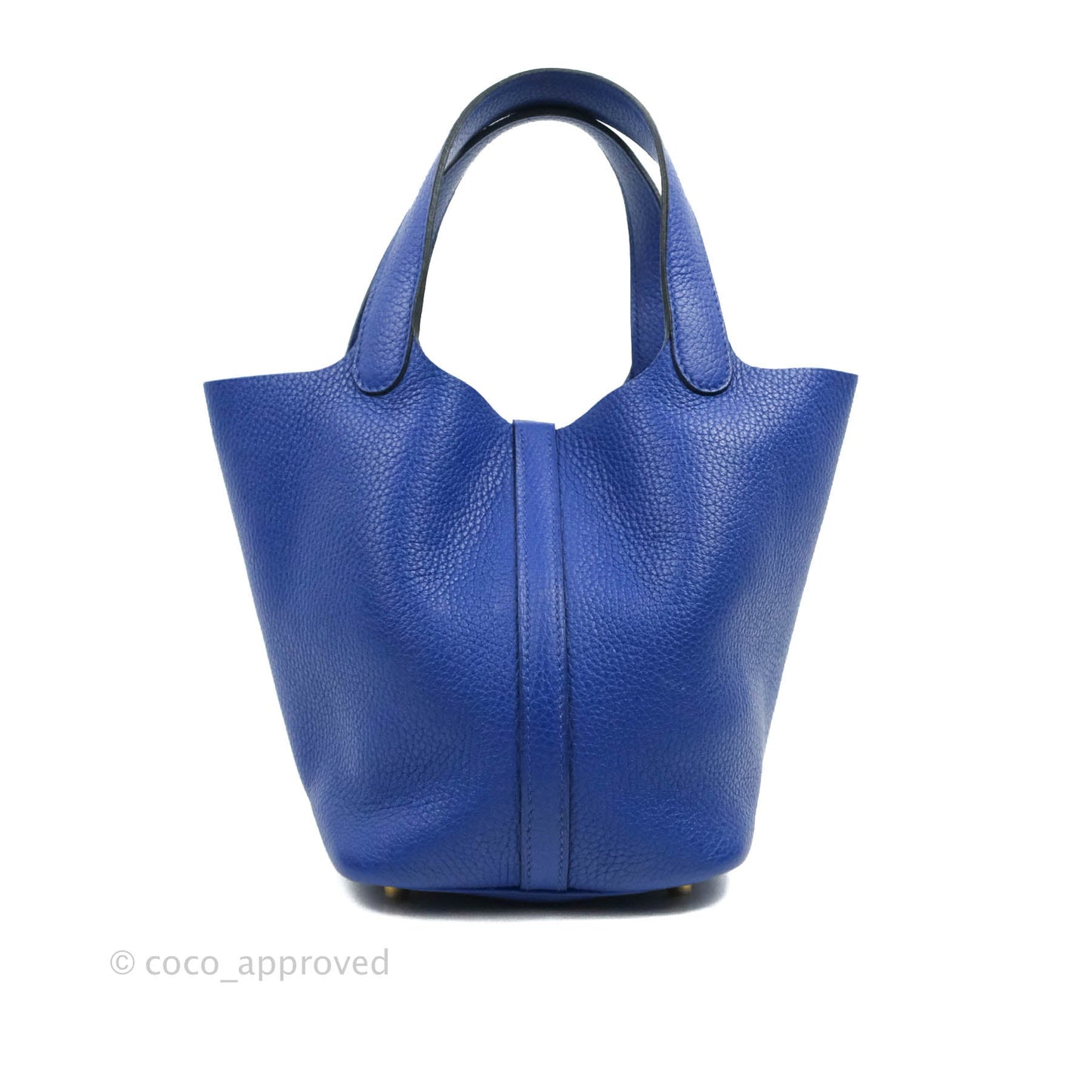 Hermès Picotin Lock 18 PM Bleu Clemence Gold Hardware