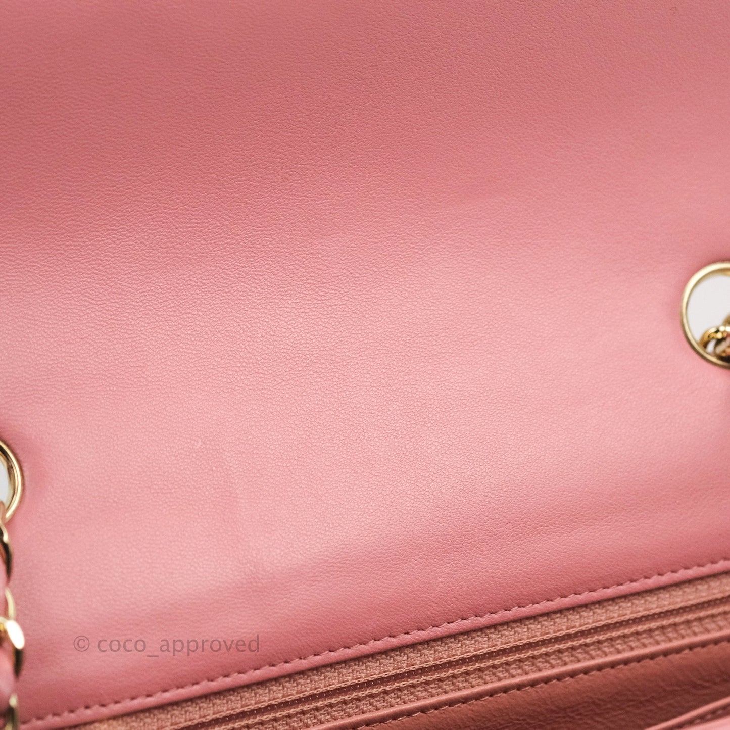 Chanel Quilted Mini Rectangular Flap Pink Lambskin Gold Hardware