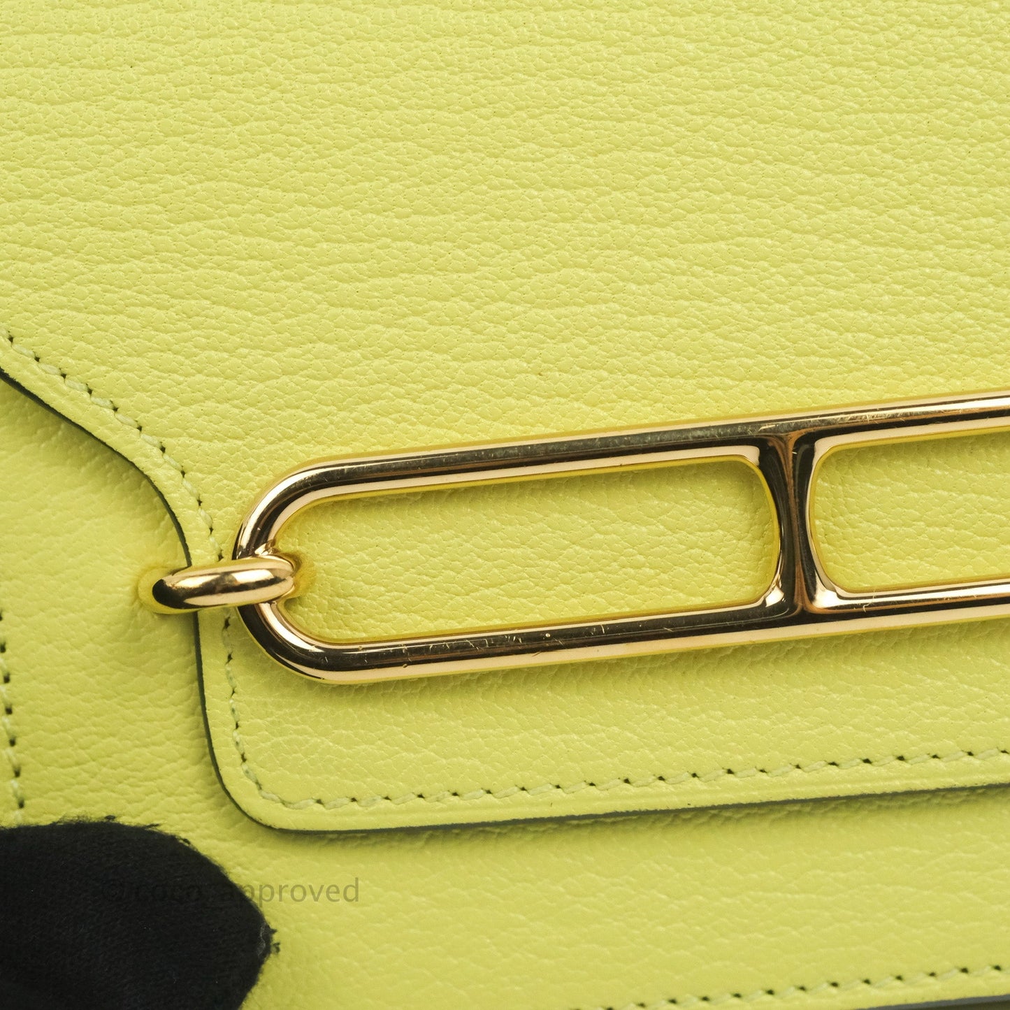 Hermès Roulis Slim Wallet Chevre Mysore Jaune Bourgeon Gold Hardware