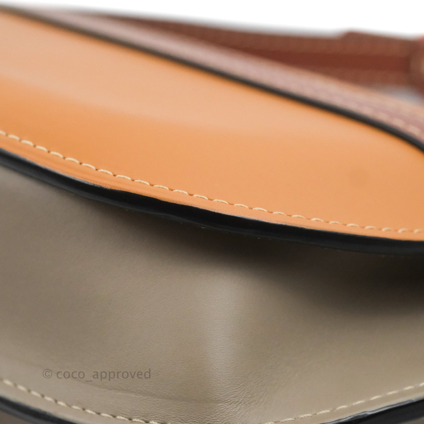 Loewe Small Gate Bag Smooth Calfskin Amber/Light Grey/Rust