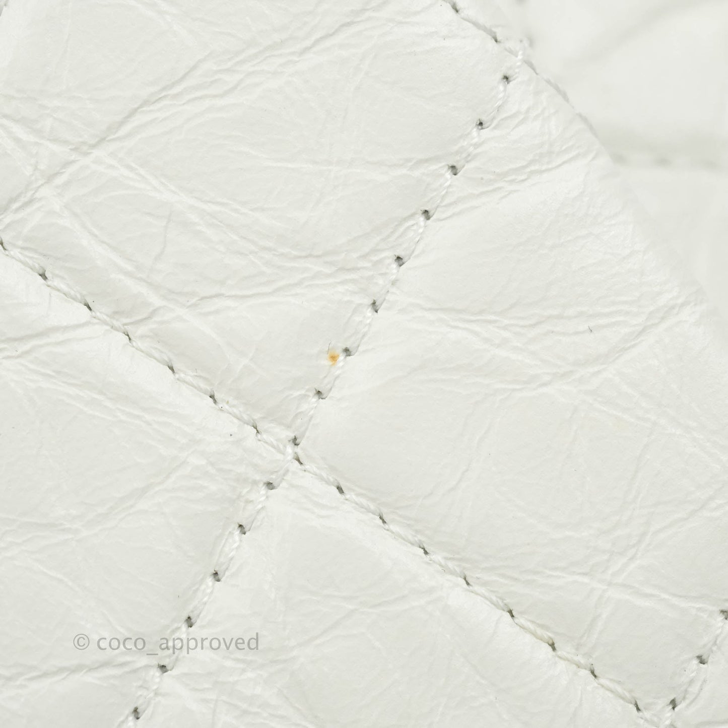 Chanel Small Gabrielle Backpack White Black Aged Calfskin