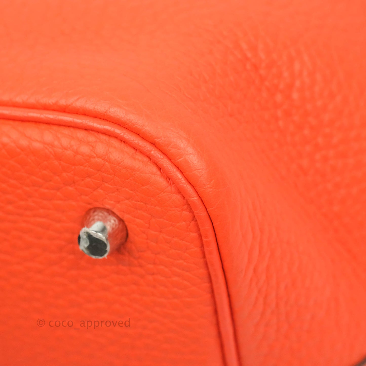 Hermès Picotin 22 Orange Clemence Palladium Hardware