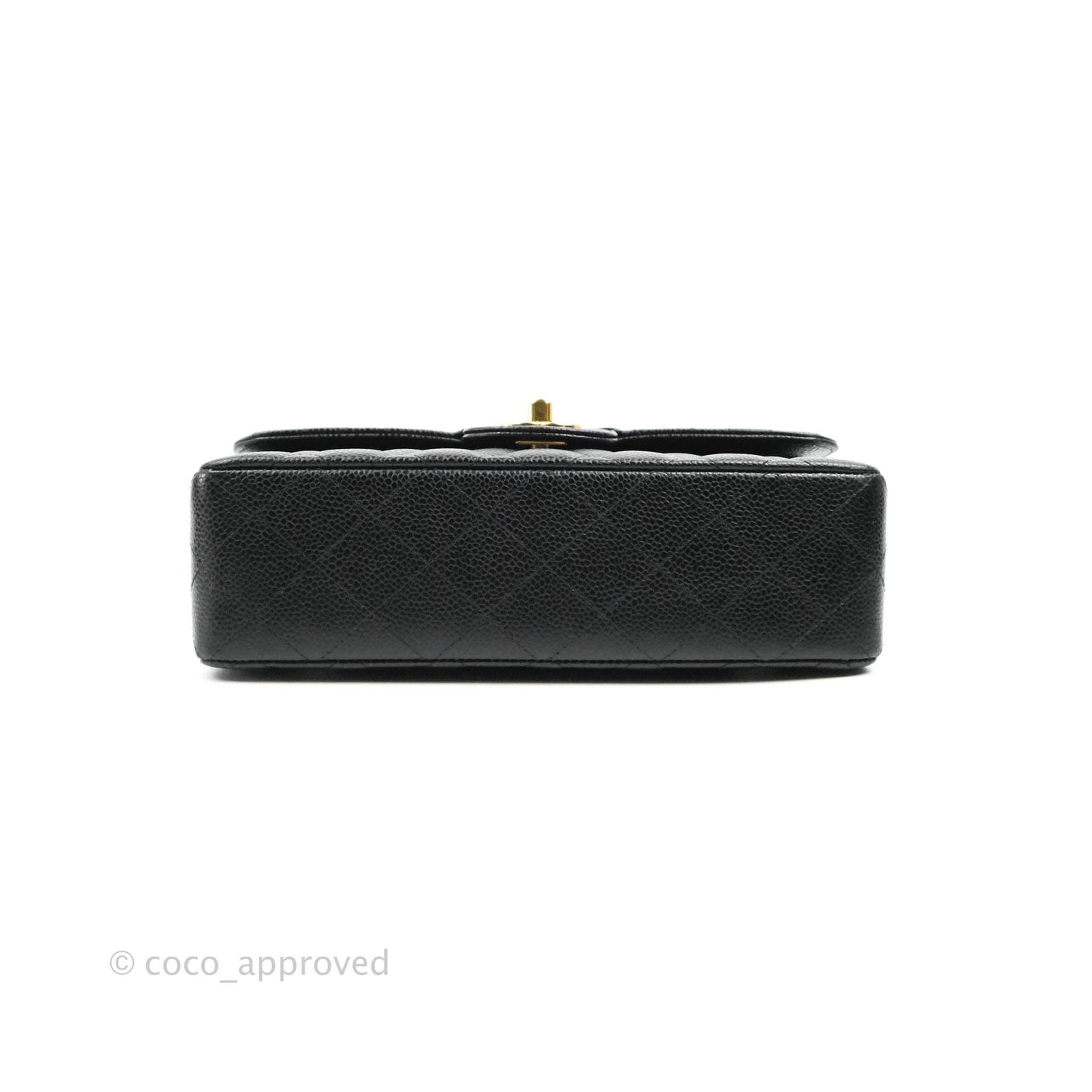 Chanel Small Classic Quilted Flap Black Caviar Gold Hardware