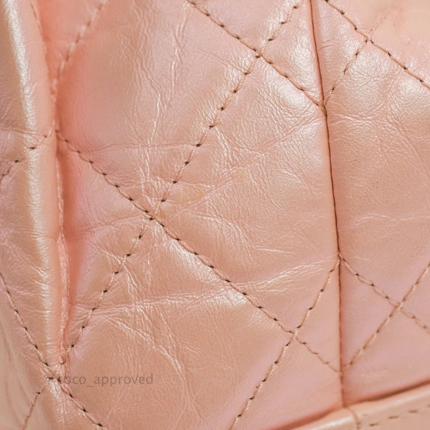 Chanel Small Gabrielle Backpack Iridescent Pink Aged Calfskin