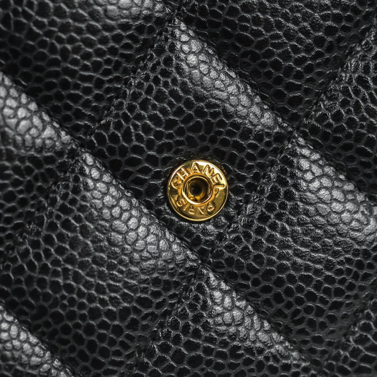 Chanel Quilted Classic WOC Black Caviar Gold Hardware