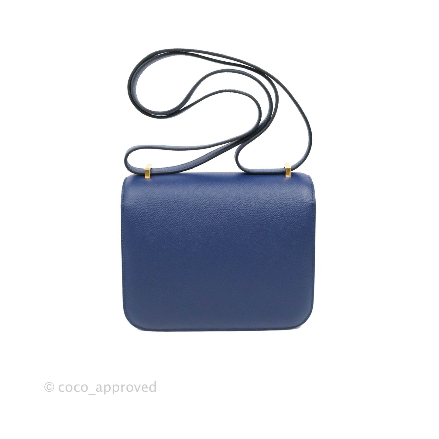 Hermès Constance Mini 18cm Bleu Saphir Epsom Gold Hardware