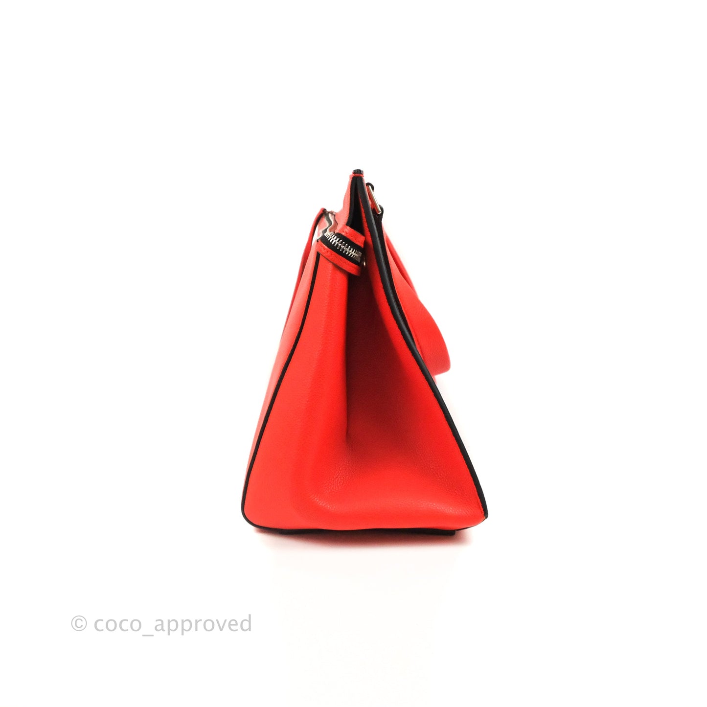 Celine Edge Bag Tomato Red Grained Calfskin