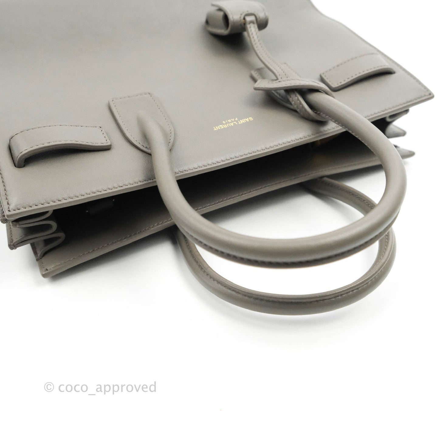 Saint Laurent Sac De Jour Grey Calfskin Baby