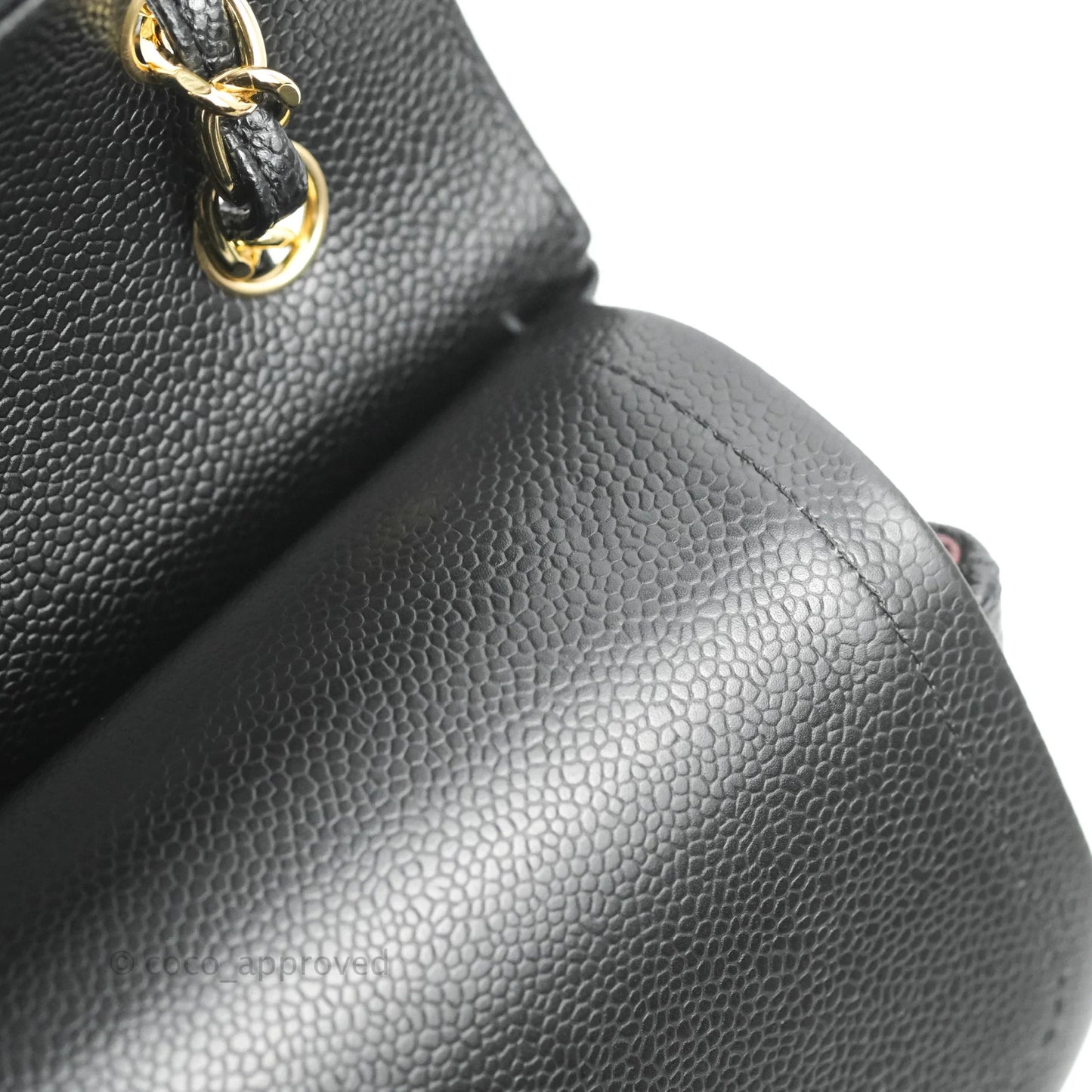 Chanel Jumbo Double Flap Black Caviar Gold Hardware