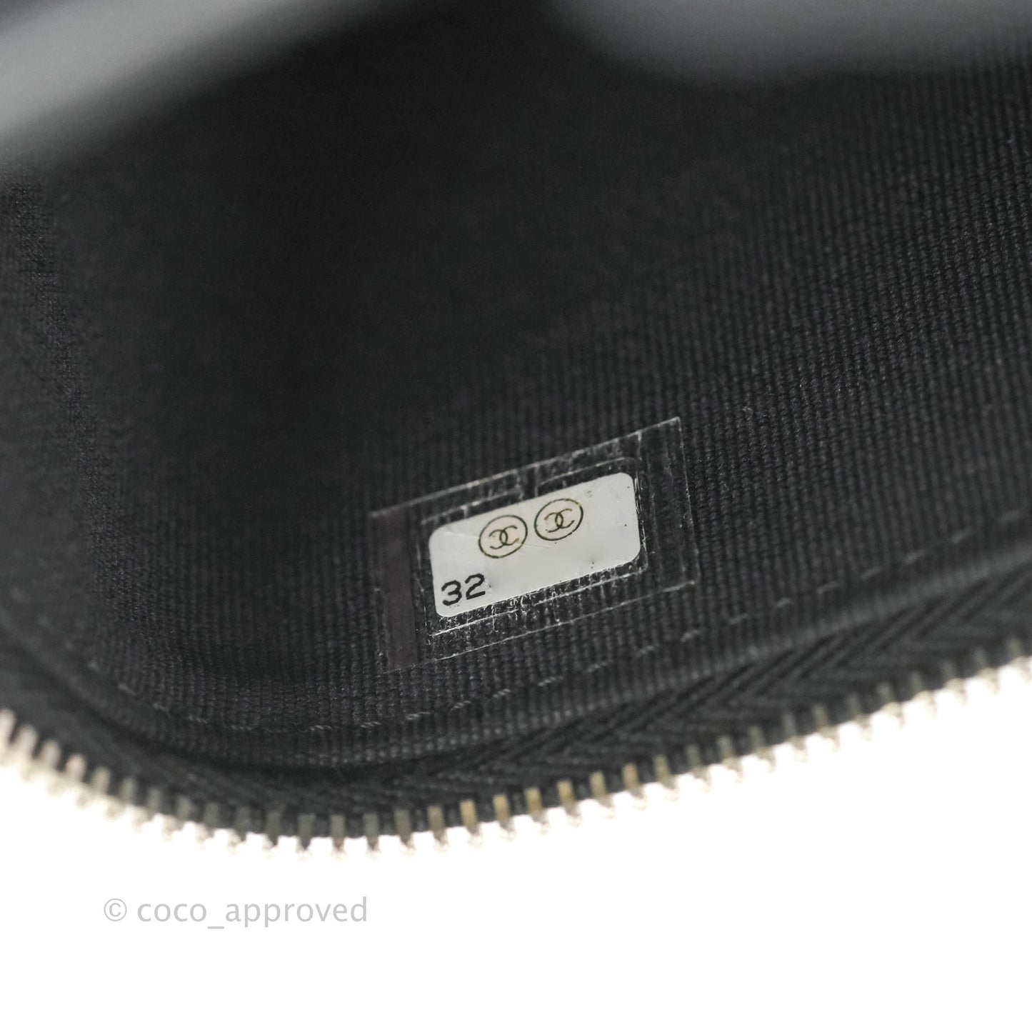 Chanel Mini Vanity With Coco Chain Black Caviar Silver Hardware