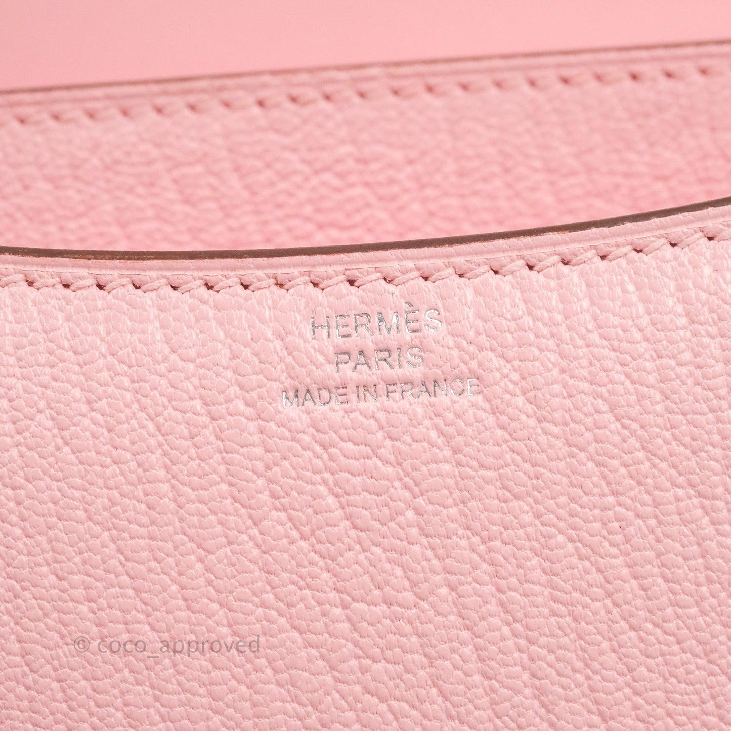 Hermès Constance III Mini 18cm Sakura Chevre Mysore Palladium Hardware