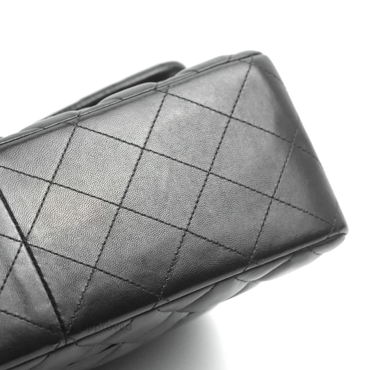 Chanel Jumbo Double Flap Black Lambskin Silver Hardware⁣⁣