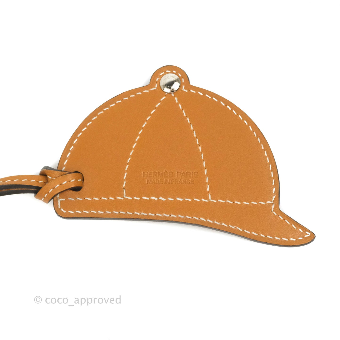 Hermès Paddock Bombe Charm Naturel/ Sable/Capucine/Cuivre