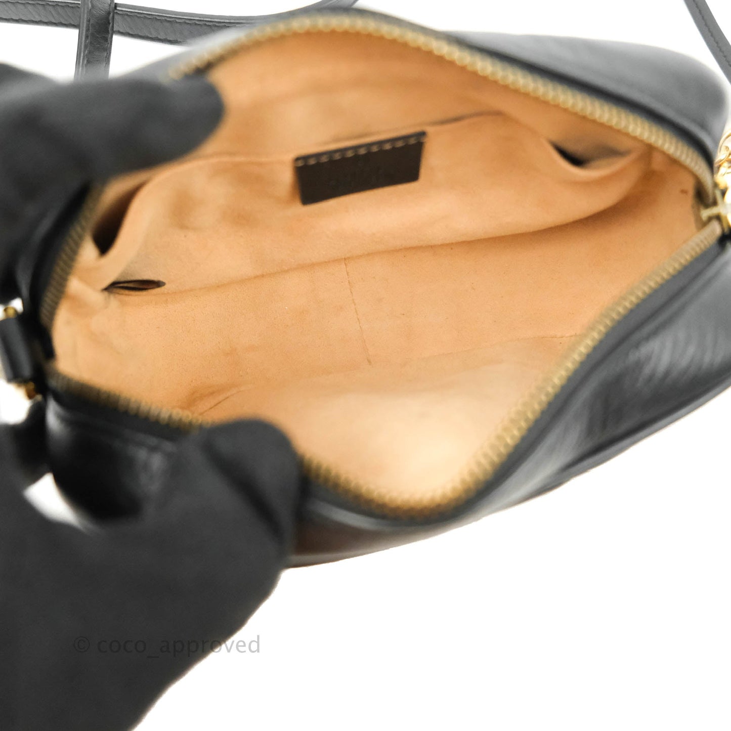Gucci Mini Matelasse GG Marmont Camera Bag Black Calfskin Gold Hardware