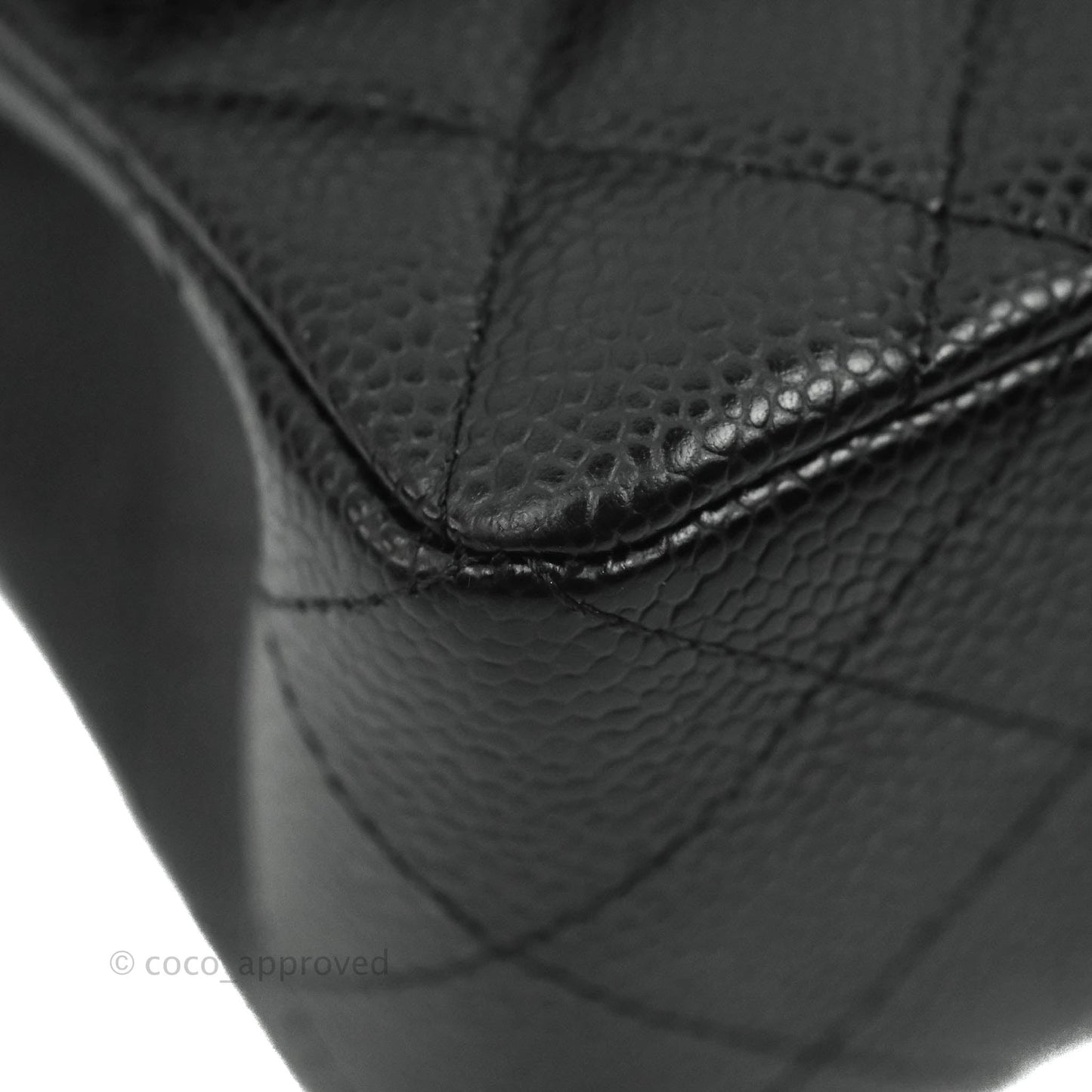 Chanel Small Classic Quilted Flap Black Caviar Gold Hardware