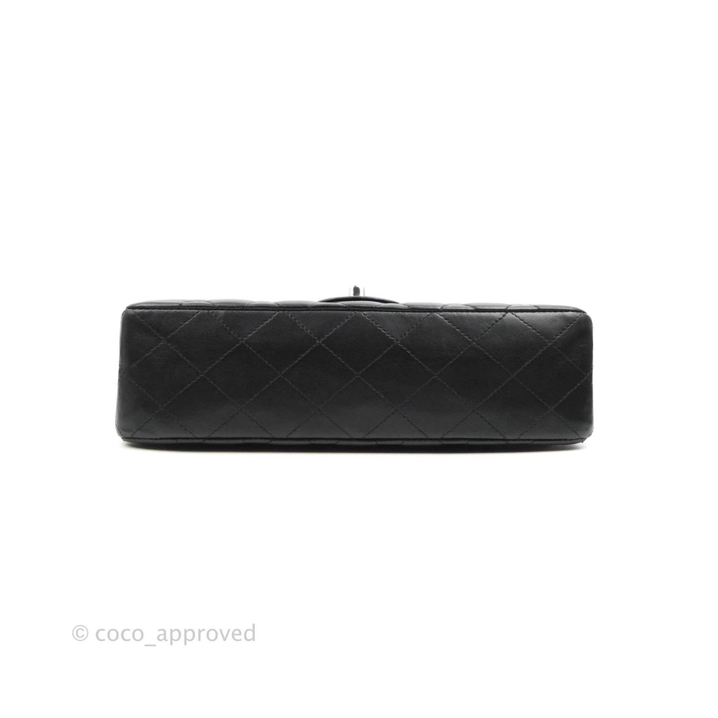 Chanel Small Classic Quilted Flap Black Lambskin Silver Hardware
