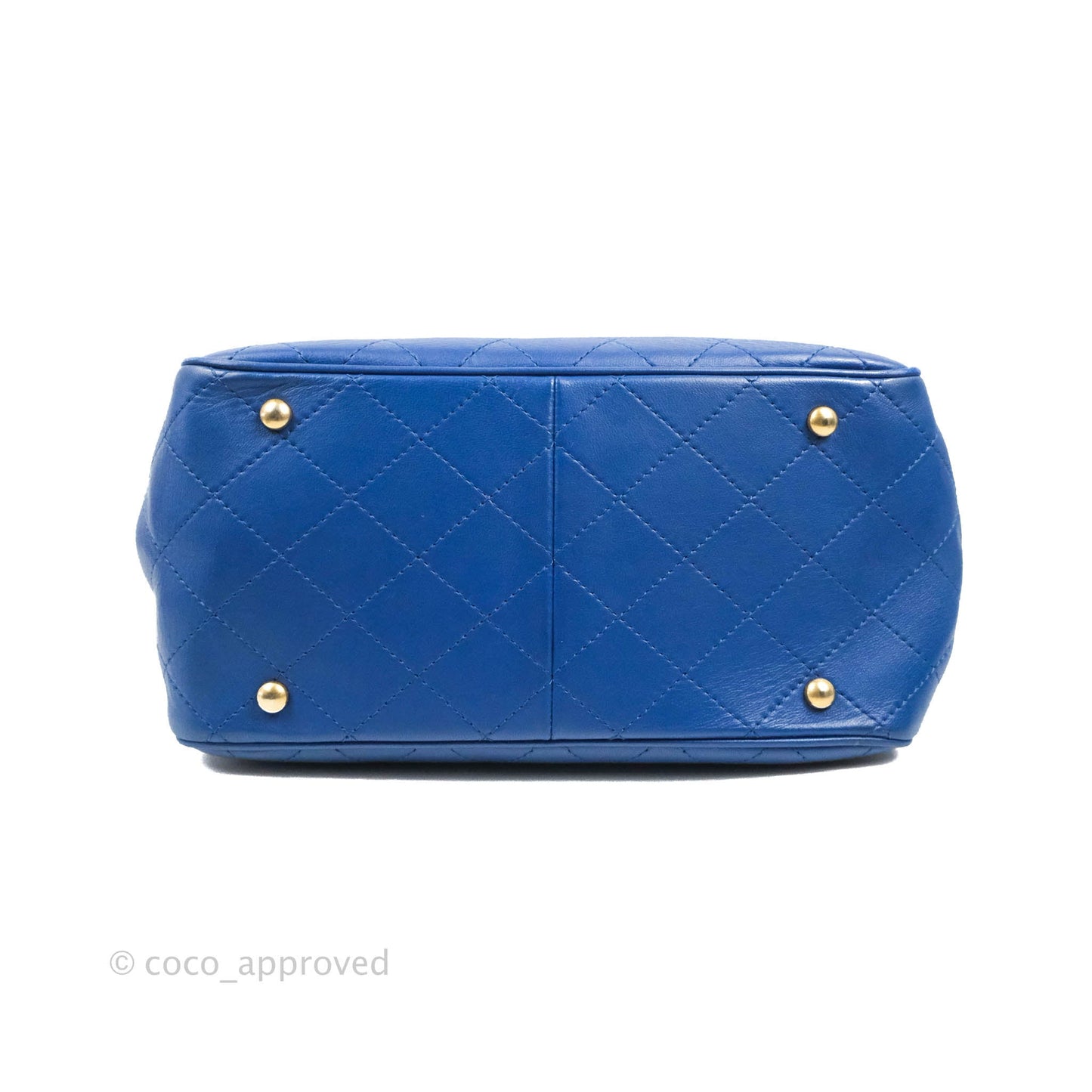 Chanel Egyptian Amulet Drawstring Bucket Bag Navy Aged Gold Hardware