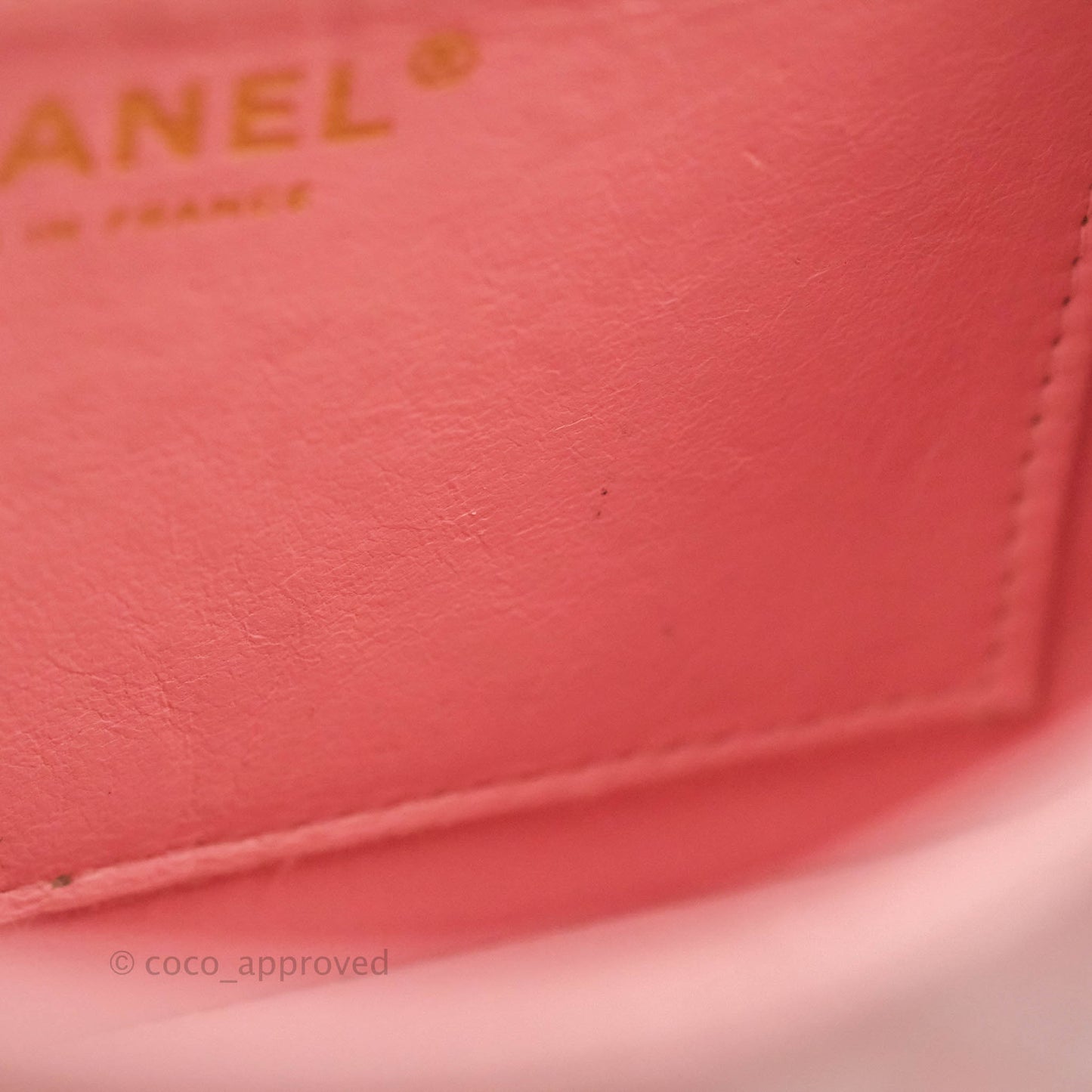 Chanel Quilted Vintage Mini Square Flap Pink Caviar Pink Hardware