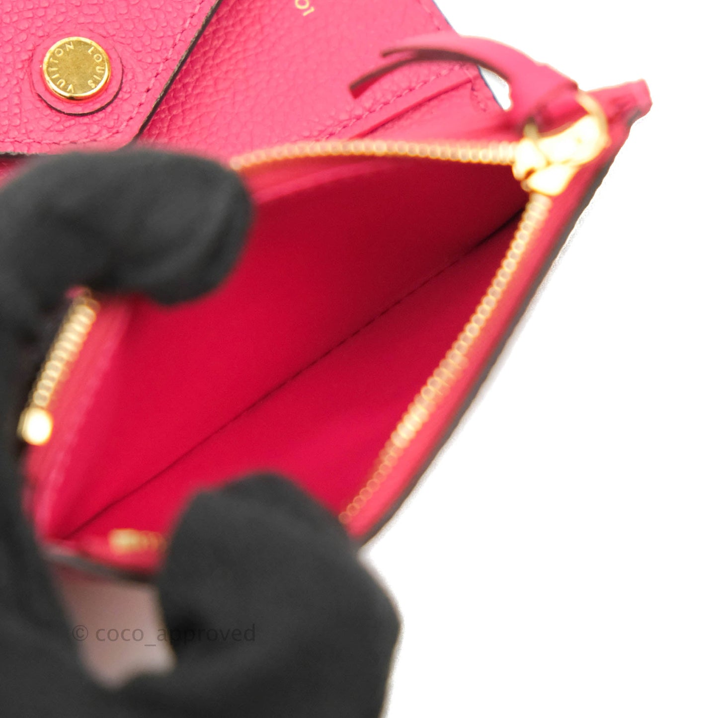 Louis Vuitton Victorine Wallet Freesia Monogram Empreinte