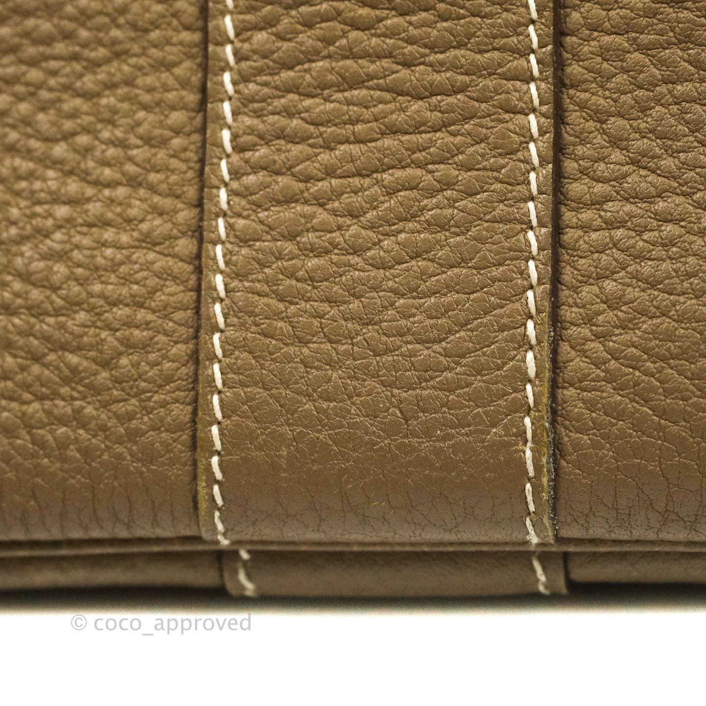 Hermes Garden Party 36 Etoupe Negonda Silver Hardware