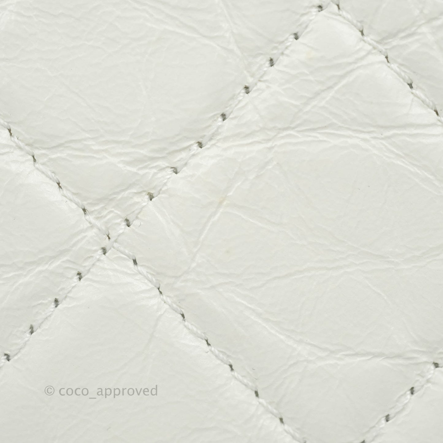 Chanel Small Gabrielle Backpack White Black Aged Calfskin