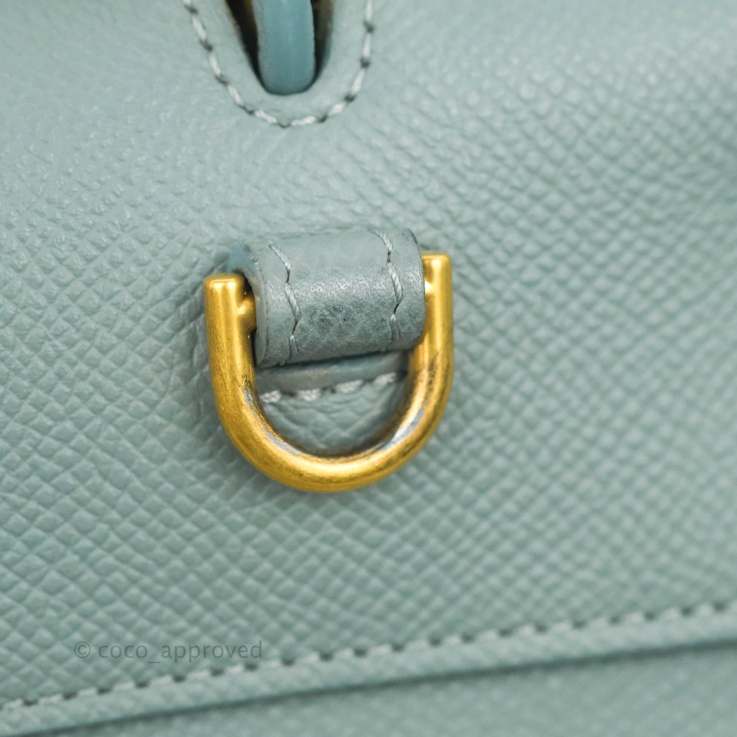 Celine Micro Belt Bag Light Blue Grained Calfskin Gold Hardware
