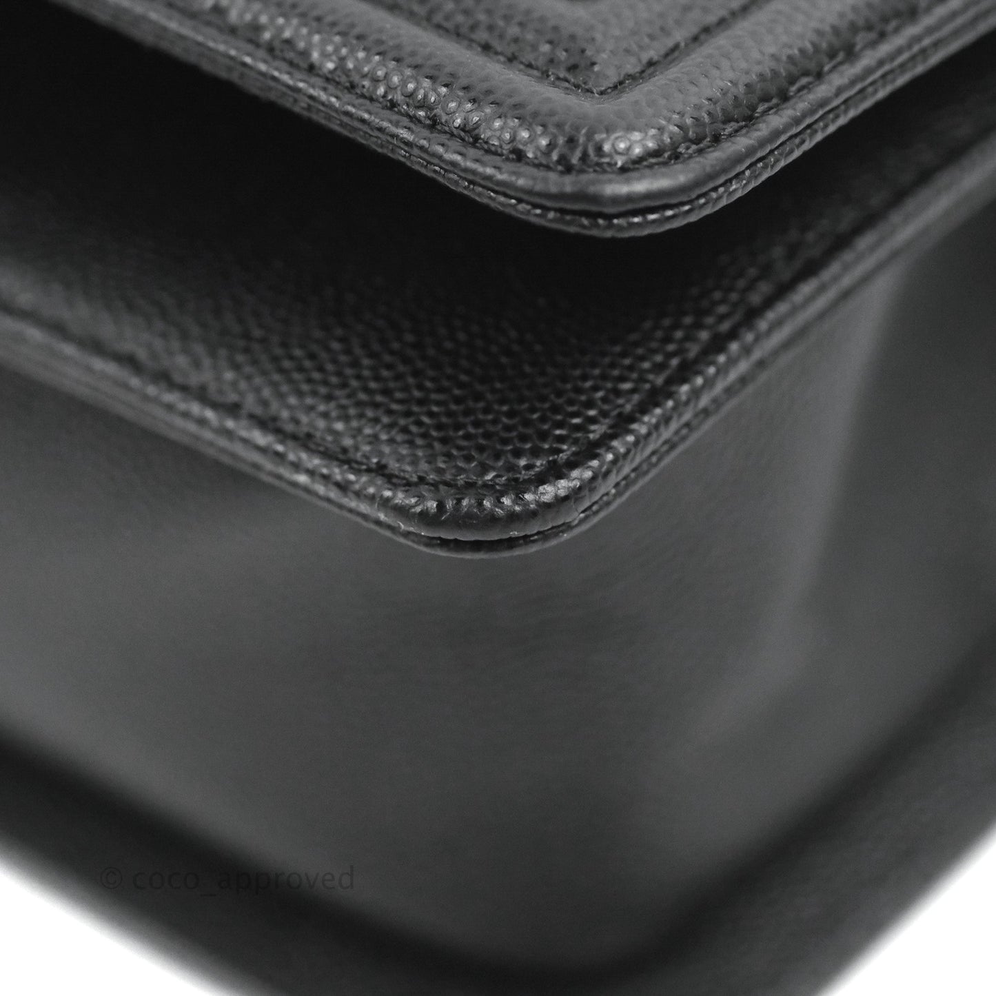 Chanel Small Boy Quilted Black Caviar Ruthenium Hardware